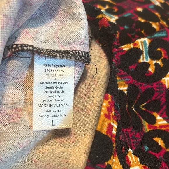 Vibrant Patterned LulaRoe Cassie Pencil Skirt - Picture 4 of 5